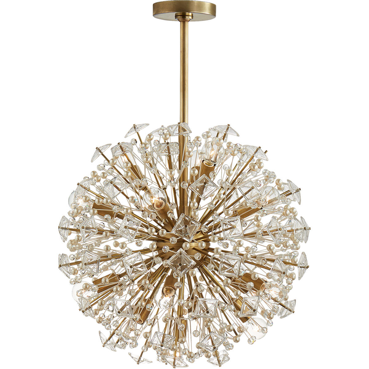 kate spade new york Dickinson 17 Light 22.25 inch Soft Brass Chandelier Ceiling Light, Medium