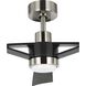 Belen 60 inch Brushed Nickel with Matte Black Blades Outdoor Ceiling Fan