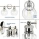 Hansford 4 Light 34 inch Polished Nickel Bath Vanity Wall Light
