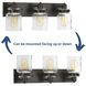 Calhoun 3 Light 22 inch Antique Bronze Bath Vanity Wall Light