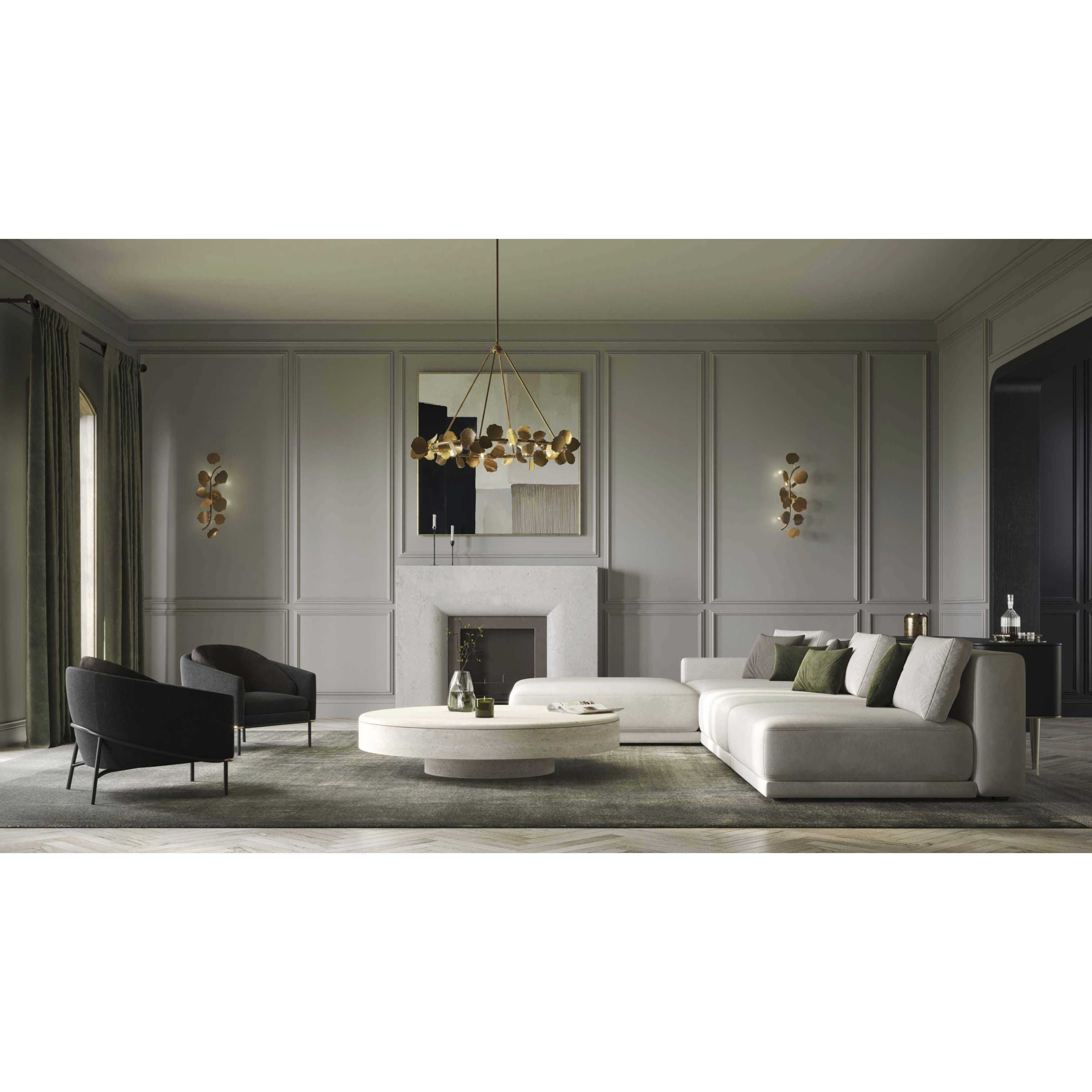 Laurel 8 Light 38 inch Gold Ombre Chandelier Ceiling Light, Design Series