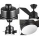 Trevina II 44 inch Black with Matte Black Blades Ceiling Fan, Progress LED