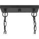 Adley 3 Light 26 inch Matte Black Linear Chandelier Ceiling Light