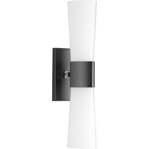 Zura 2 Light 5 inch Matte Black Bath Vanity Wall Light, Design Series