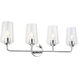 Celino 4 Light 32.5 inch Polished Chrome Vanity Light Wall Light