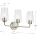 Celino 3 Light 23.25 inch Brushed Nickel Vanity Light Wall Light