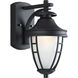 Fairview 1 Light 12 inch Black Outdoor Wall Lantern