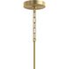 Replay 1 Light 3.88 inch Brushed Gold Mini-Pendant Ceiling Light