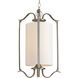 Inspire 1 Light Brushed Nickel Pendant Ceiling Light, Large