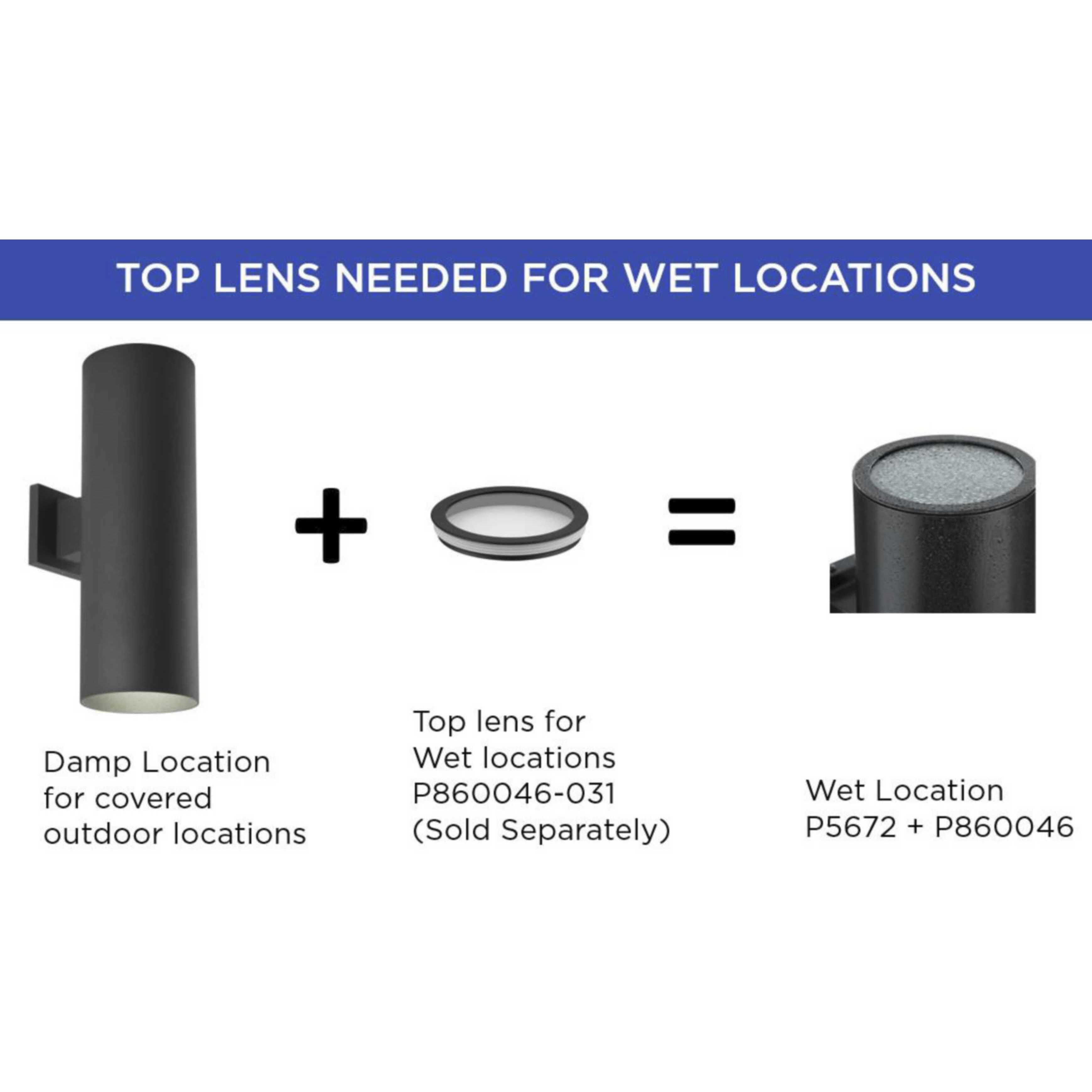 Cylinder Outdoor Wall Cylinder in Antique Bronze, LED Lamping, Progress LED