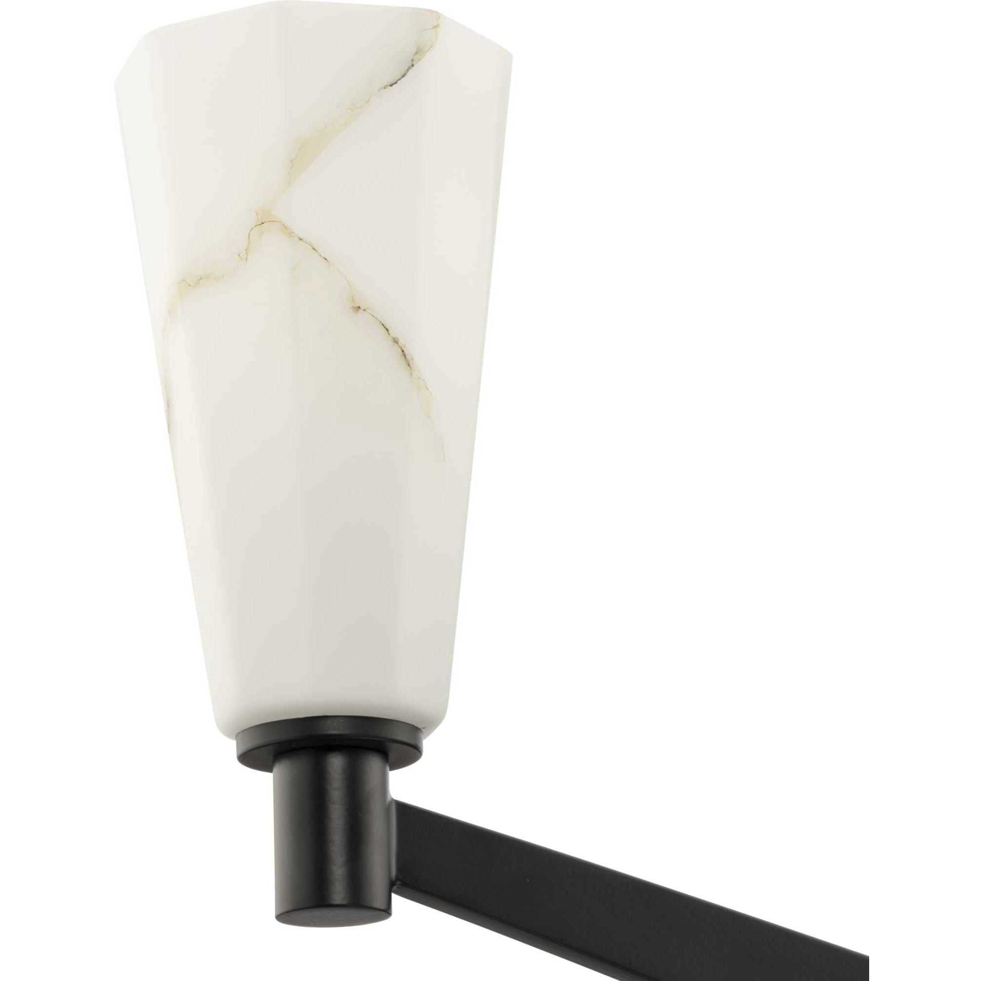 Tosca 6 Light 41 inch Matte Black Chandelier Ceiling Light, Design Series