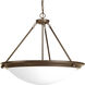 Eclipse 4 Light 27.38 inch Antique Bronze Foyer Pendant Ceiling Light