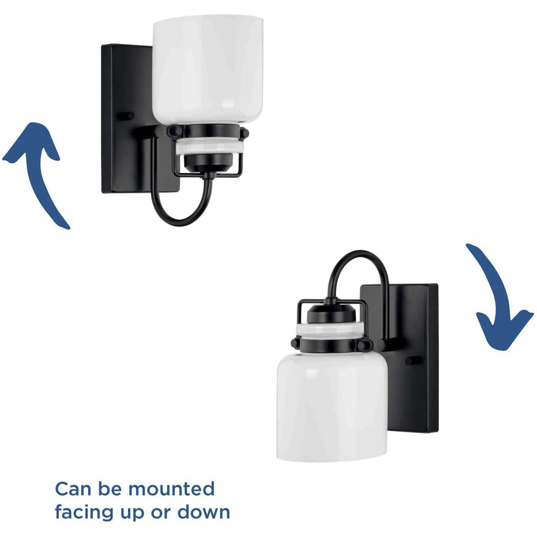 Fessler 1 Light 5 inch Matte Black Bath Light Wall Light