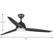 Oriole 60 inch Black Ceiling Fan, Progress LED