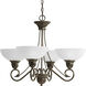 Pavilion 4 Light 28 inch Antique Bronze Chandelier Ceiling Light