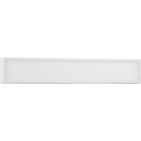 Everlume LED 32.01 inch Satin White Linear Bath Vanity Wall Light in Matte White, Progress LED