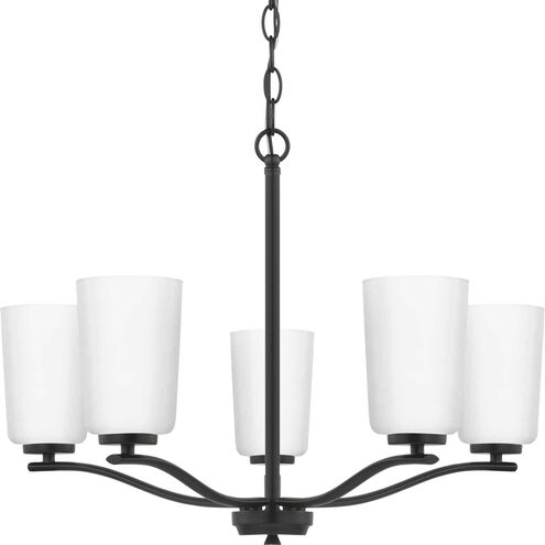 Adley 5 Light 22.87 inch Matte Black Chandelier Ceiling Light