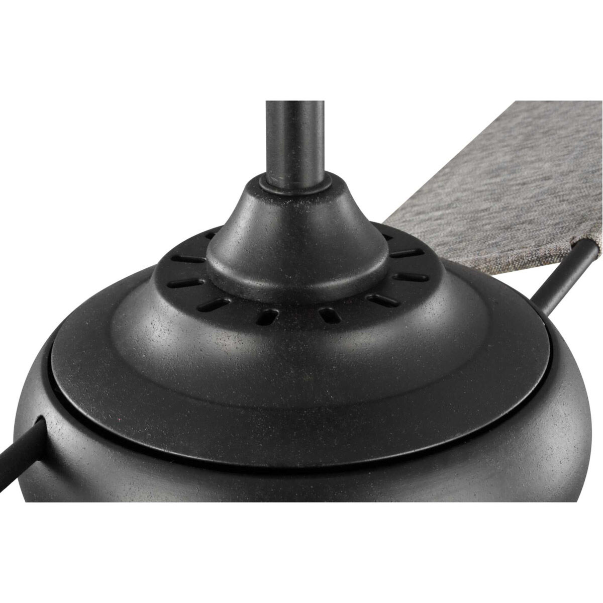 Edisto 54 inch Forged Black with Charcoal Blades Indoor/Outdoor Ceiling Fan, Progress LED