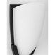 LED Etched Glass LED 6 inch Matte Black ADA Wall Sconce Wall Light, Progress LED
