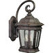 Crawford 2 Light 17 inch Cobblestone Outdoor Wall Lantern