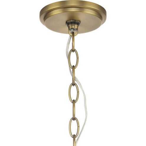 Gilliam 6 Light 27.62 inch Vintage Brass Chandelier Ceiling Light