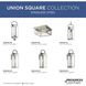 Union Square 1 Light 7 inch Stainless Steel Outdoor Hanging Lantern, Design Series