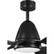 Holland 60 inch Black with Matte Black Blades Ceiling Fan, Progress LED