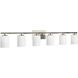 Replay 6 Light 48 inch Polished Nickel Bath Vanity Wall Light