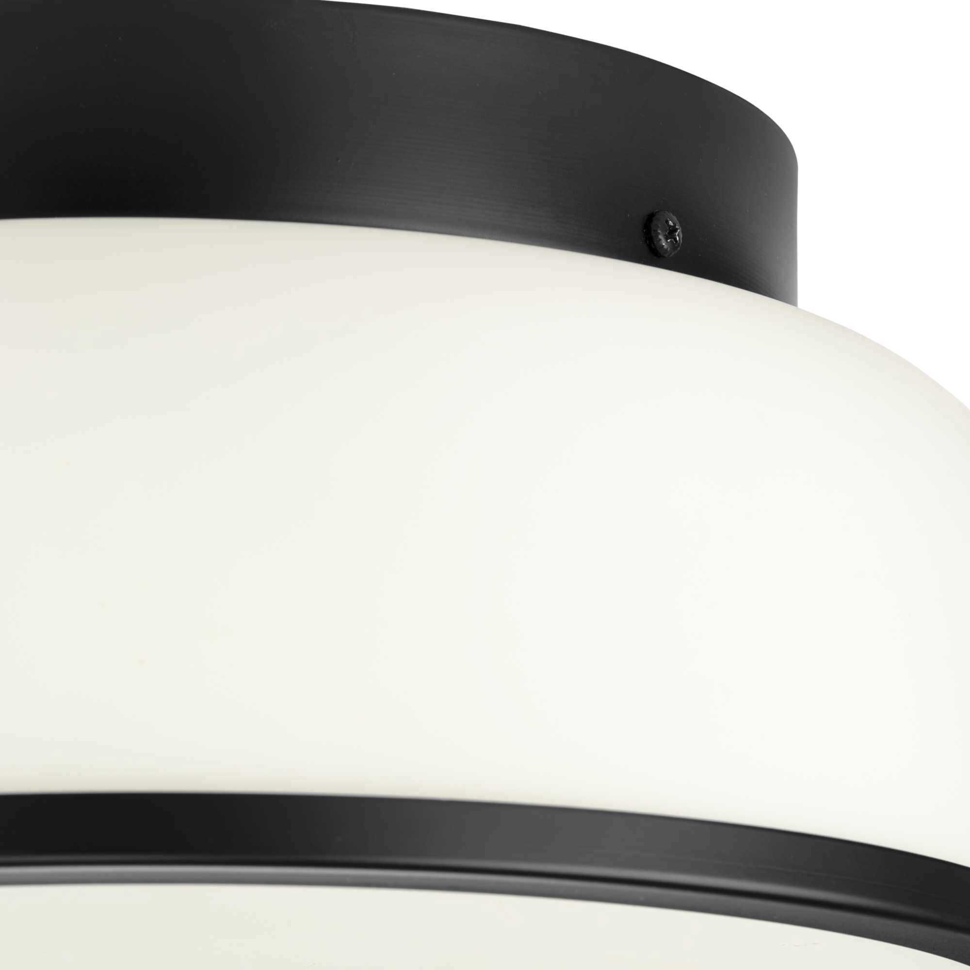 Parkhurst 2 Light 11.25 inch Matte Black Flush Mount Ceiling Light
