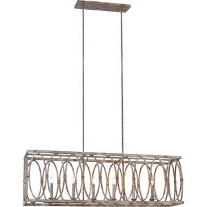 Sean Lavin Patrice 6 Light 47.5 inch Deep Abyss Linear Chandelier Ceiling Light