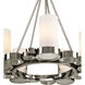 Bingo 5 Light 25 inch Brushed Nickel Chandelier Ceiling Light