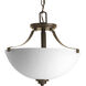 Legend 2 Light 14.5 inch Antique Bronze Semi-Flush Ceiling Light