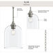 Ilia 1 Light 8 inch Brushed Nickel Pendant Ceiling Light