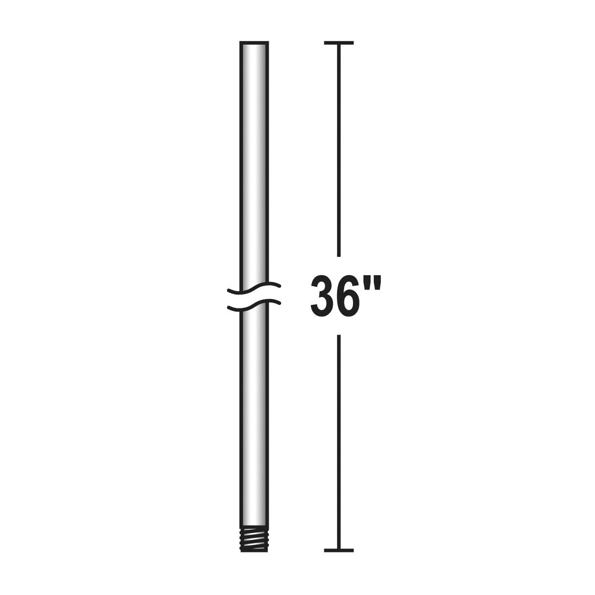 Minka-Aire Aire Soft Brass Outdoor Down Rod in 36 in. DR536-SBR - Open Box
