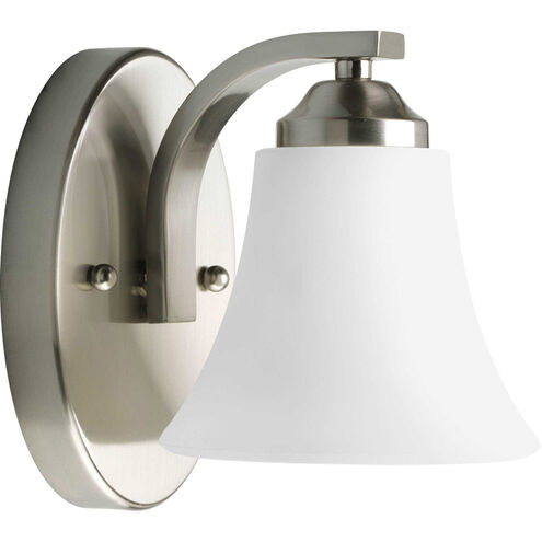 Adorn 1 Light 5 inch Brushed Nickel Bath Vanity Wall Light in Etched