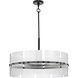 Seville 6 Light 27.87 inch Matte Black Chandelier Ceiling Light, Design Series