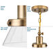 Hinton 1 Light 12 inch Vintage Brass Pendant Ceiling Light