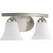 Adorn 2 Light 13 inch Brushed Nickel Bath Vanity Wall Light in Etched