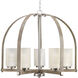 Aspen Creek 5 Light 30 inch Brushed Nickel Chandelier Ceiling Light, Design Series