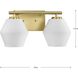 Copeland 2 Light 15 inch Brushed Gold Vanity Light Wall Light