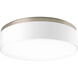 Maier 3 Light 18 inch Brushed Nickel Flush Mount Ceiling Light