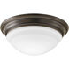 LED Flush Mount LED 11 inch Antique Bronze Flush Mount Ceiling Light, Progress LED