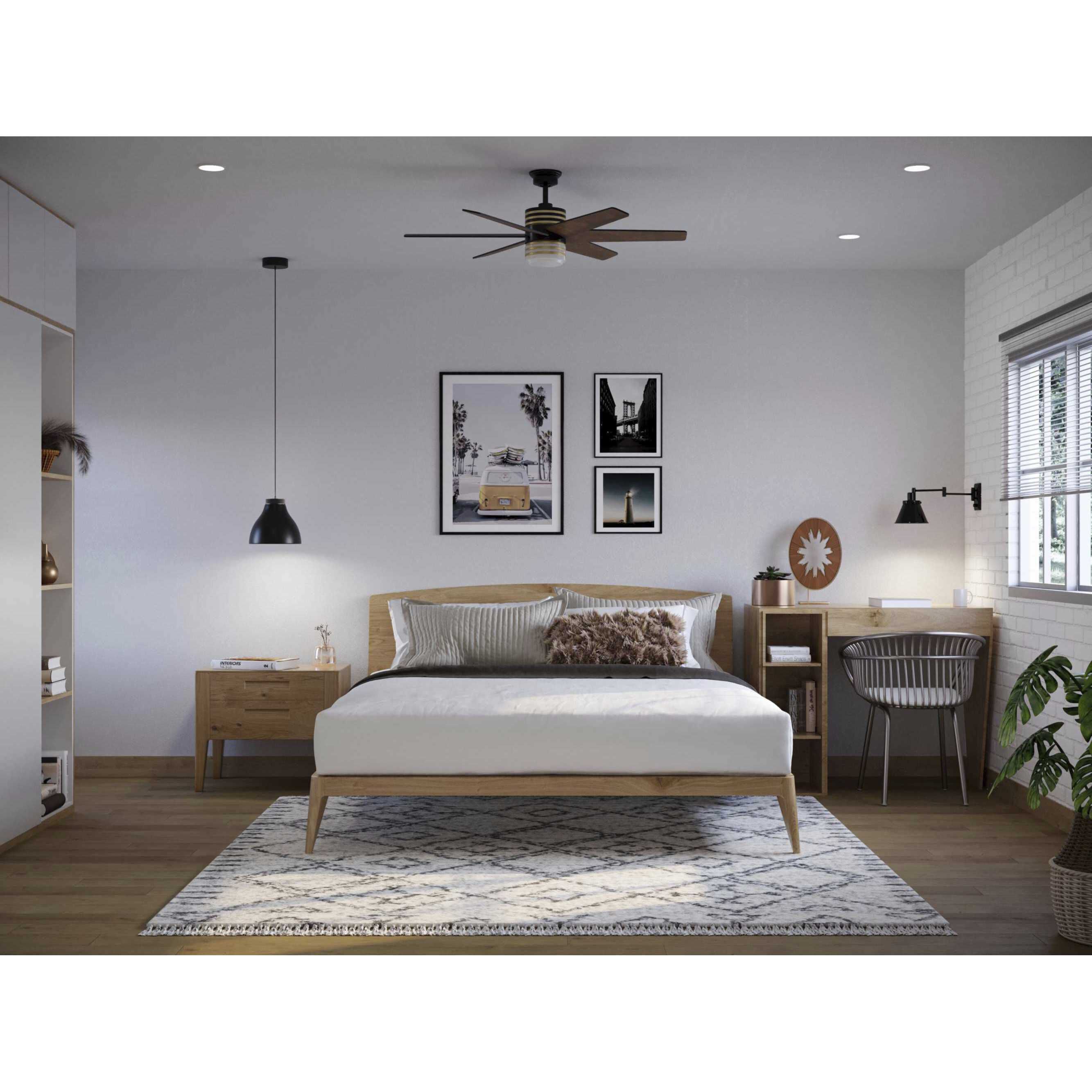 Hinton 12 inch 60.00 watt Matte Black Swing Arm Wall Light