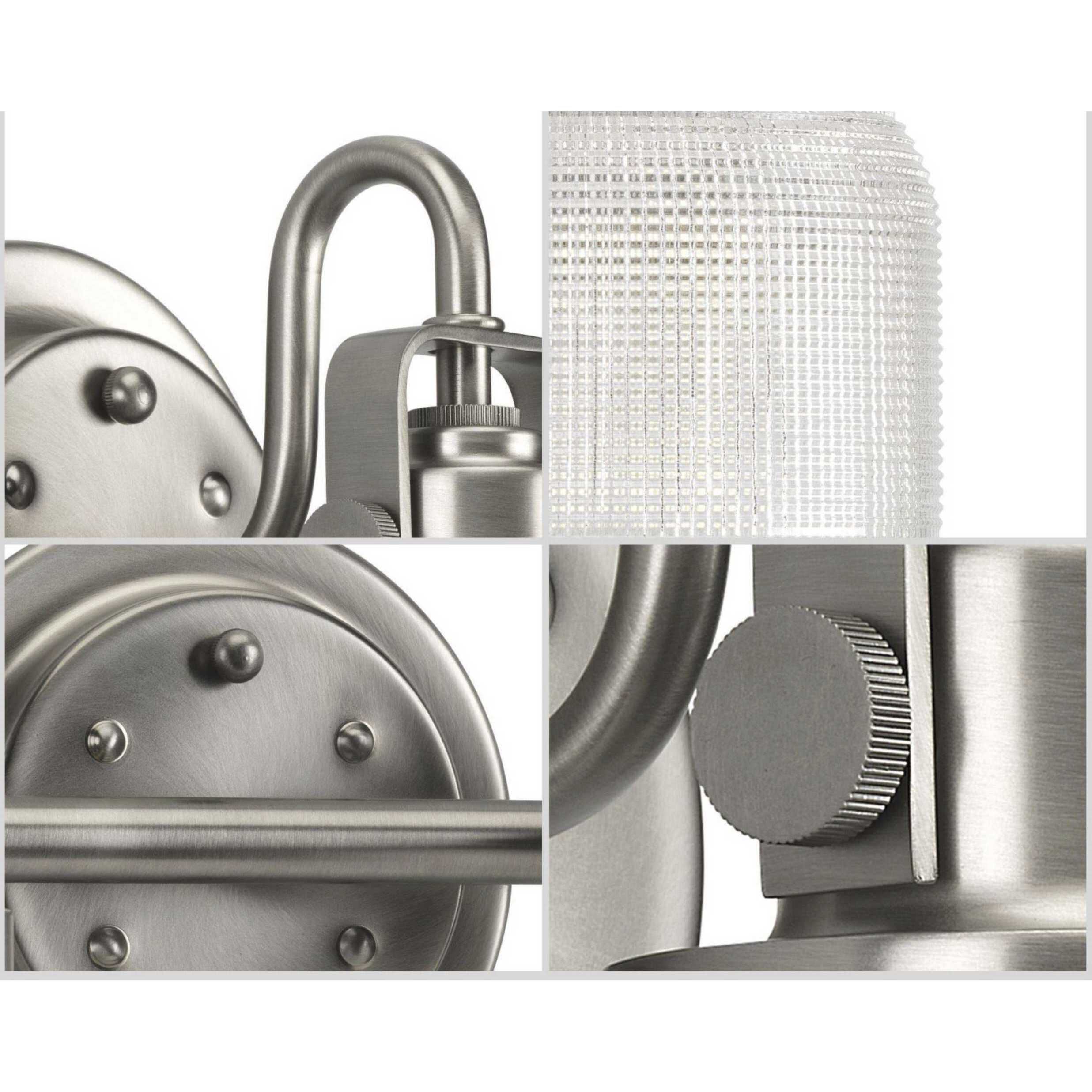 Archie 2 Light 17 inch Antique Nickel Bath Vanity Wall Light