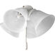 Universal 4 Light White Fan Light Kit in Alabaster Glass 