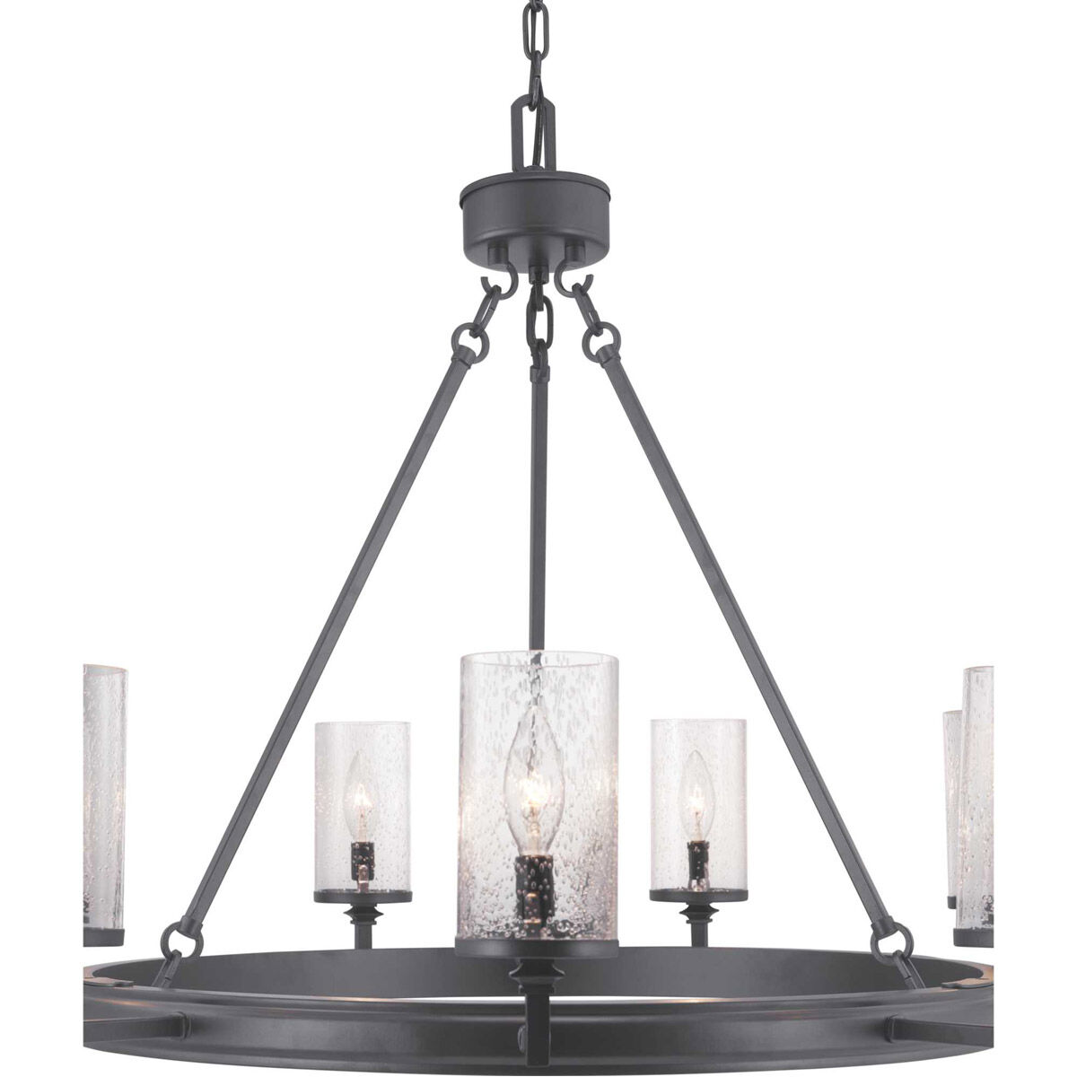 Gresham 9 Light 36 inch Graphite Chandelier Ceiling Light, Design Series
