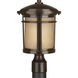 Wish LED LED 15 inch Antique Bronze Outdoor Post Lantern, Progress LED