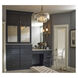 Glimmer 6 Light Silver Ridge Pendant Ceiling Light, Design Series