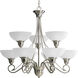 Pavilion 9 Light 33 inch Brushed Nickel Chandelier Ceiling Light