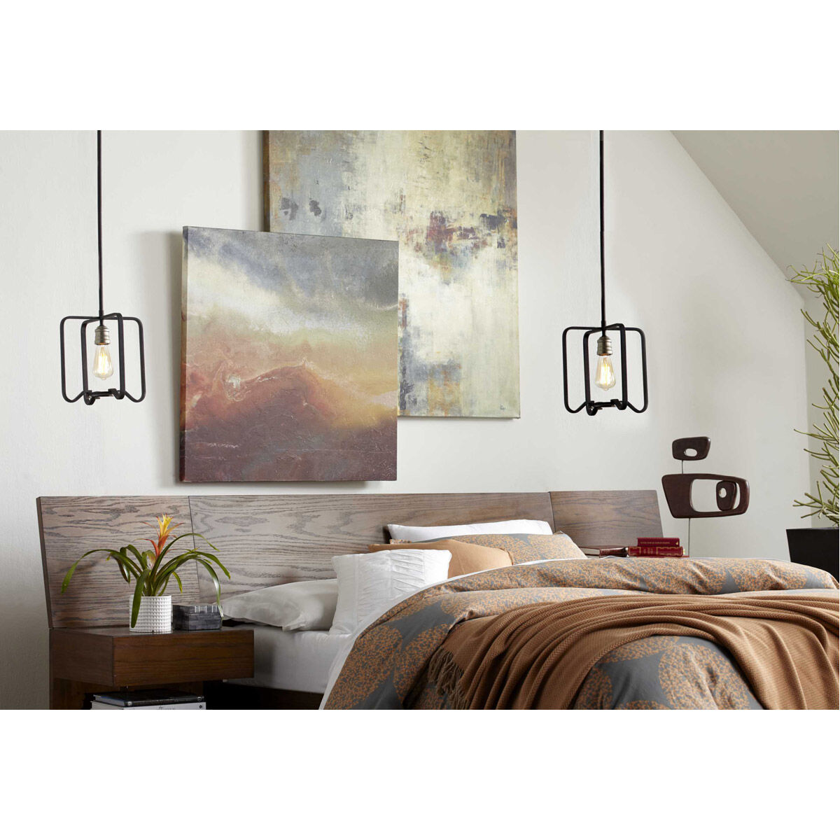 Foster 1 Light 11.25 inch Gilded Iron Mini-Pendant Ceiling Light